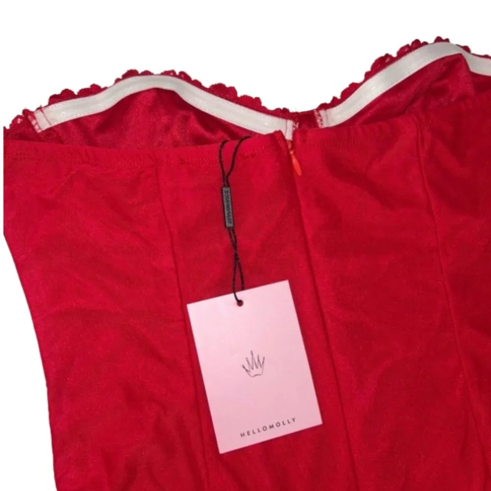 Hello Molly Red Mini Dress - Picture 9 of 12